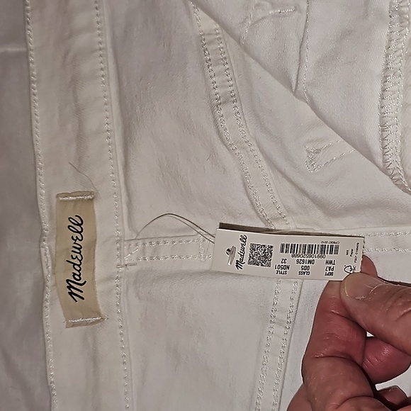 Madewell High Rise Perfect Vintage Jean Sz 32 in Tile White NWT - Picture 14 of 16